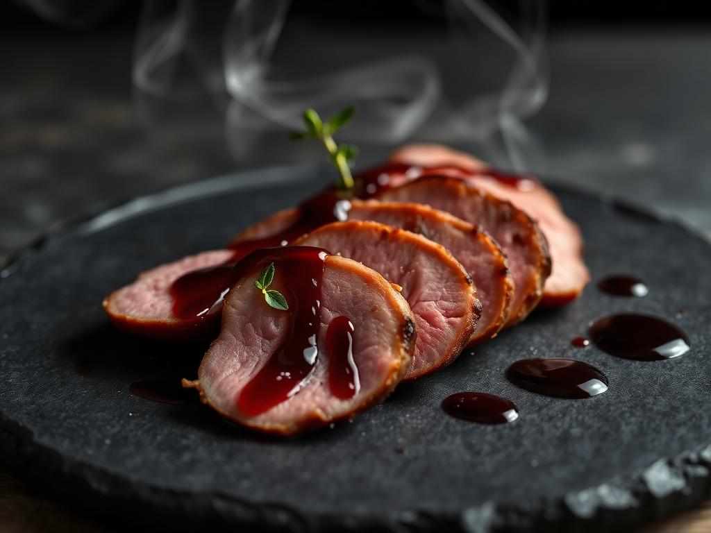 Smoked Duck with Plum Sauce
